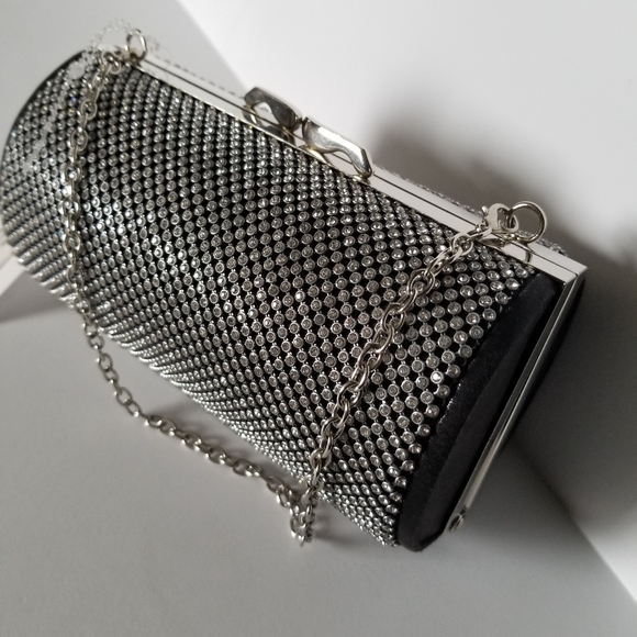 J Handbags - 'J' NWT Black & Bling Mini Purse